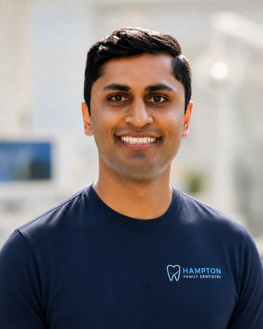 Dr. Keyur Dudhat, implant and family dentist at Hampton Family Dental in Southampton, PA